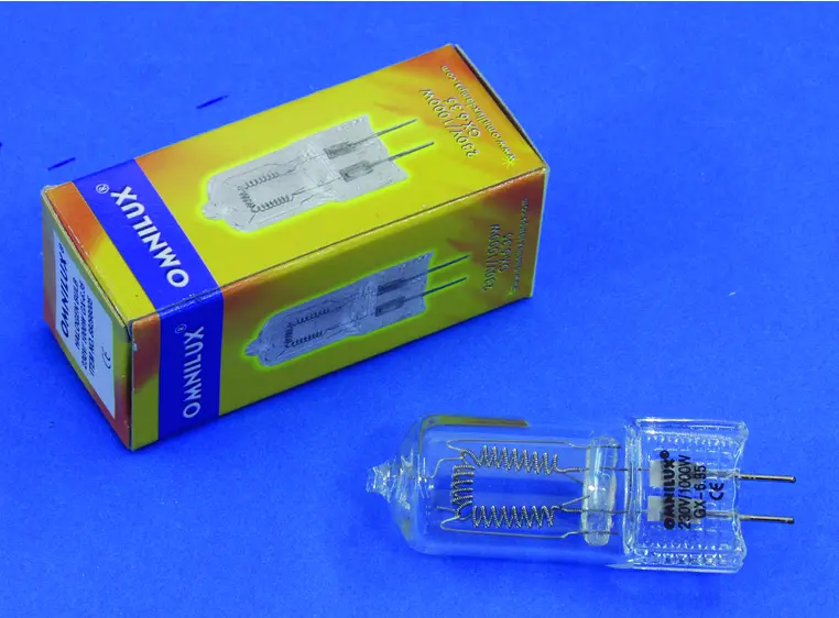 Omnilux 230V/1000W GX-6.35 3400K 15h 